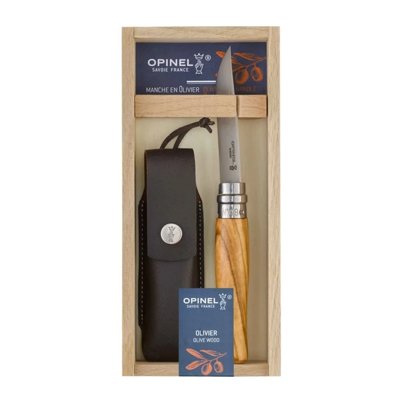 Ensemble de couteau et de gaine Opinel N° 8