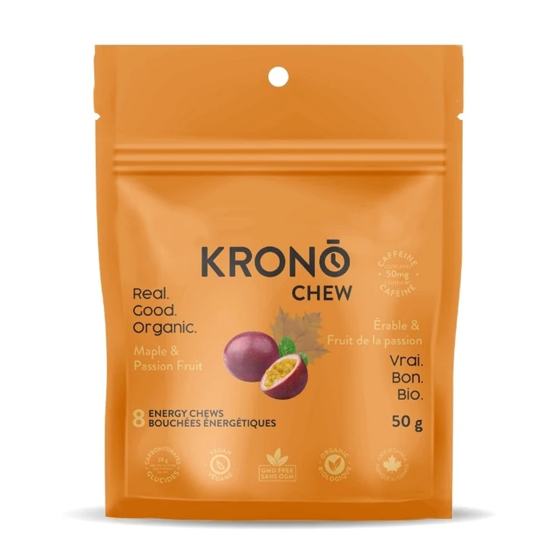 Bouchées énergétiques Krono Érable Fruit de la passion et caféine
