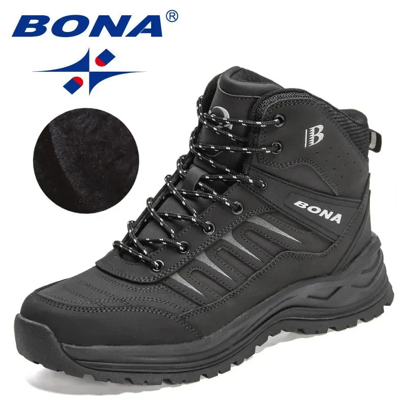 Chaussures de randonnée avec doublure en peluche pour homme et femme "BONA - 36879"