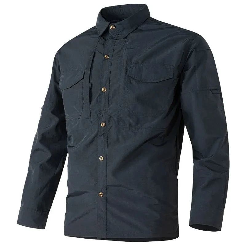 Chemise cargo style SWAT pour homme "UETEEY - 8869"