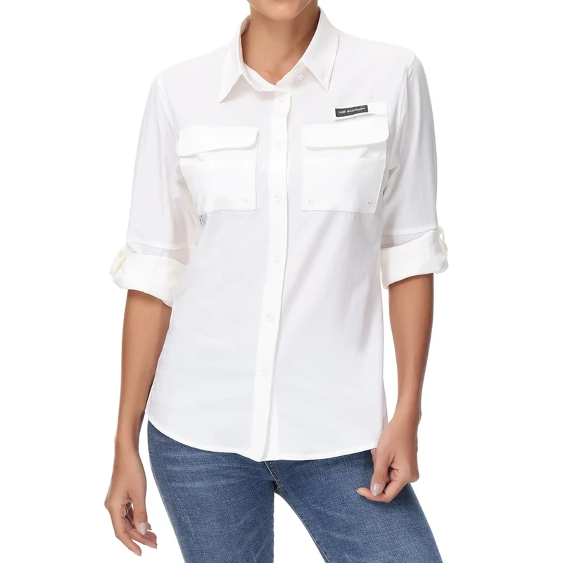 Chemise boutonnée à manches longues pour femme UPF 50+ "Bassdash - FS21W"