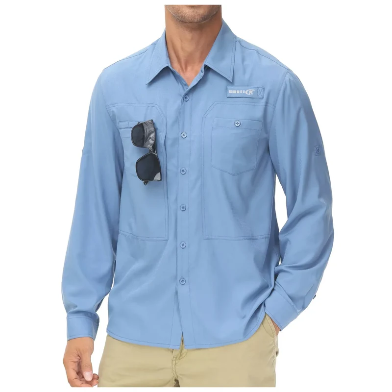Chemises de randonnée / pêche à manches longues pour homme Quickdry UPF 50+ "Satankud - CXY23026"