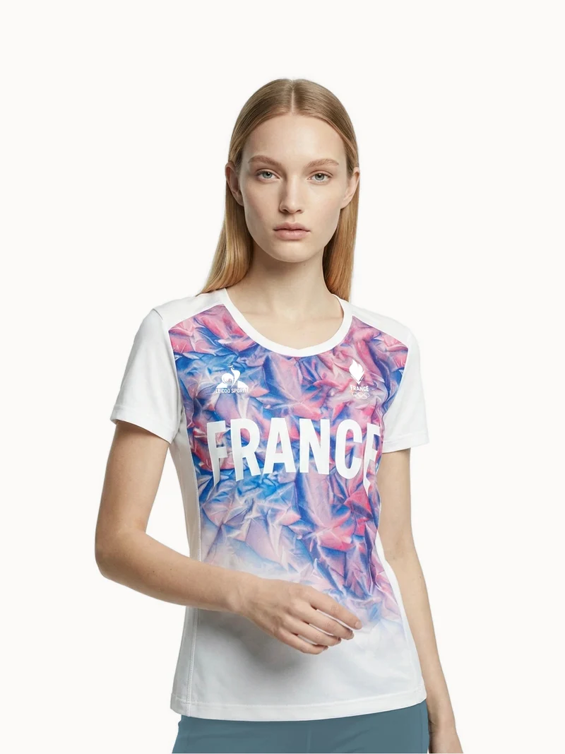 Maillot col V Équipe de France Olympique 2026 en jersey