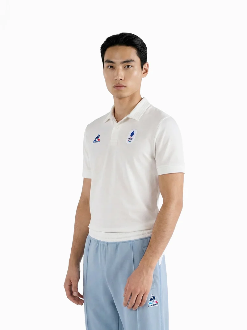 Polo en jersey technique brillant JP Milano-Cortina 2026