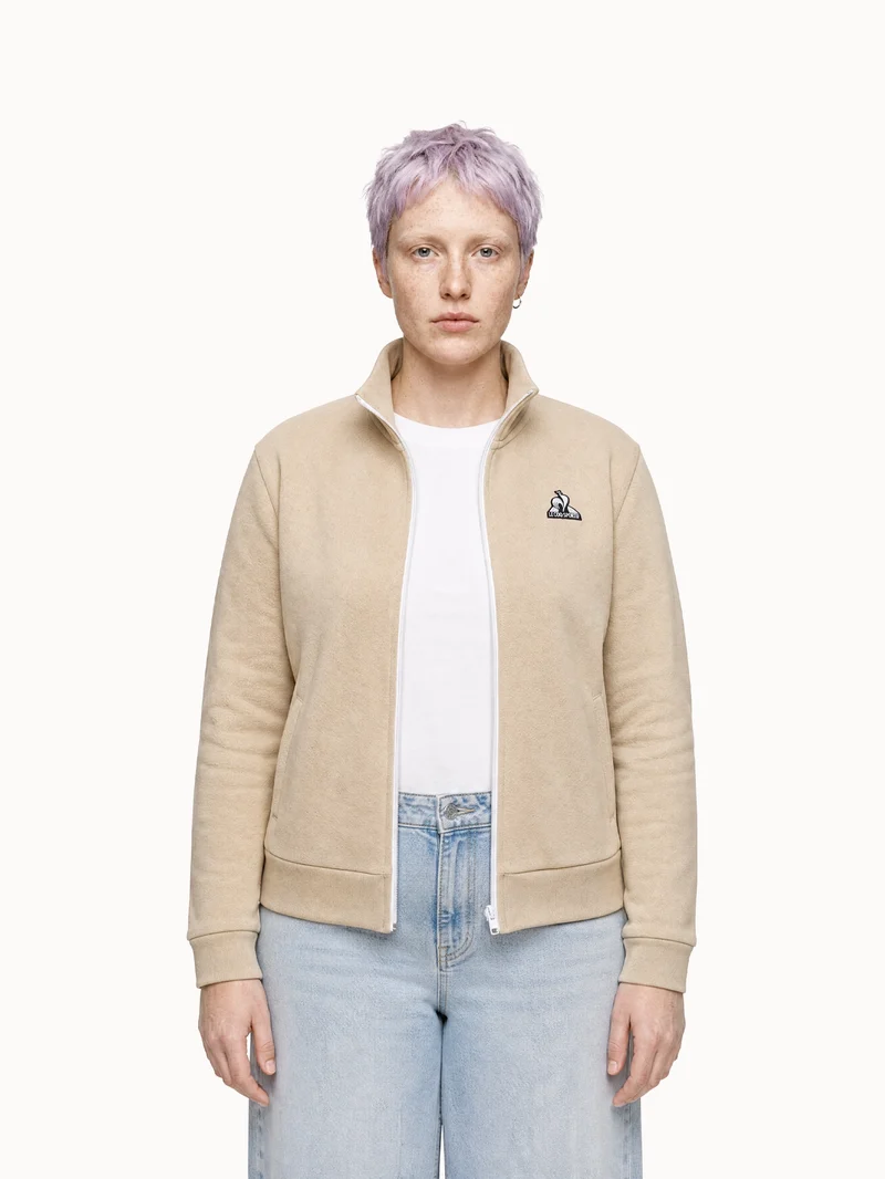 Veste zippée col montant en molleton