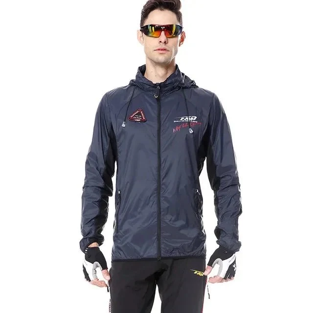 Veste de vélo à capuche ultra-légère / coupe-vent imperméable unisexe "MountainPeak MTP - N-1501"