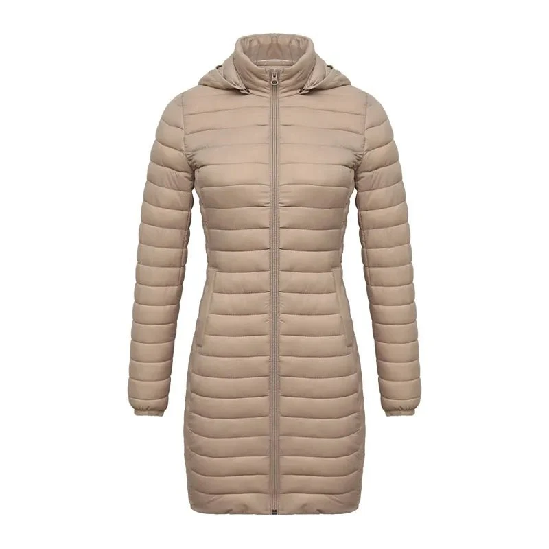 Doudoune synthétique / parka longue et chaude avec capuche pour femme "SANTELON - S20046"