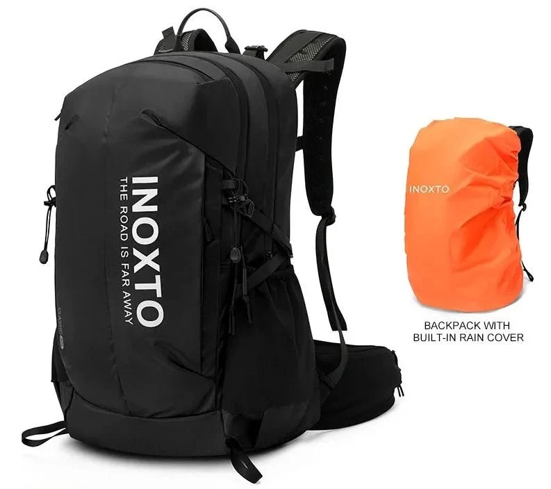 Sac à dos de randonnée en nylon 420D avec housse de pluie 30L "Outdoor Inoxto - 8105"
