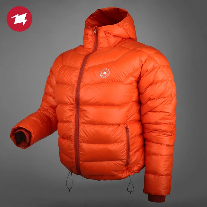 Doudoune de randonnée ultralight en duvet d'oie blanc 90% avec traitement imperméable DWR 800FP "AEGISMAX - D-Jacket"