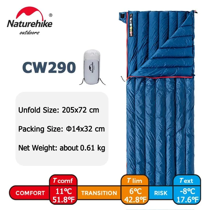 Sac de couchage ultraléger 95% en duvet d'oie 800FP "Naturehike -CW series'