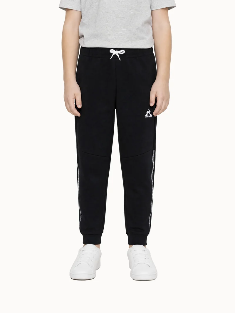 Pantalon en molleton léger avec bandes côtés contrastées