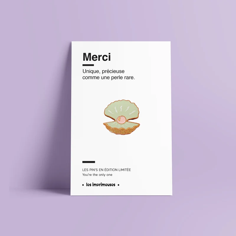Pin’s Perle Rare - Merci (fin d'année scolaire)