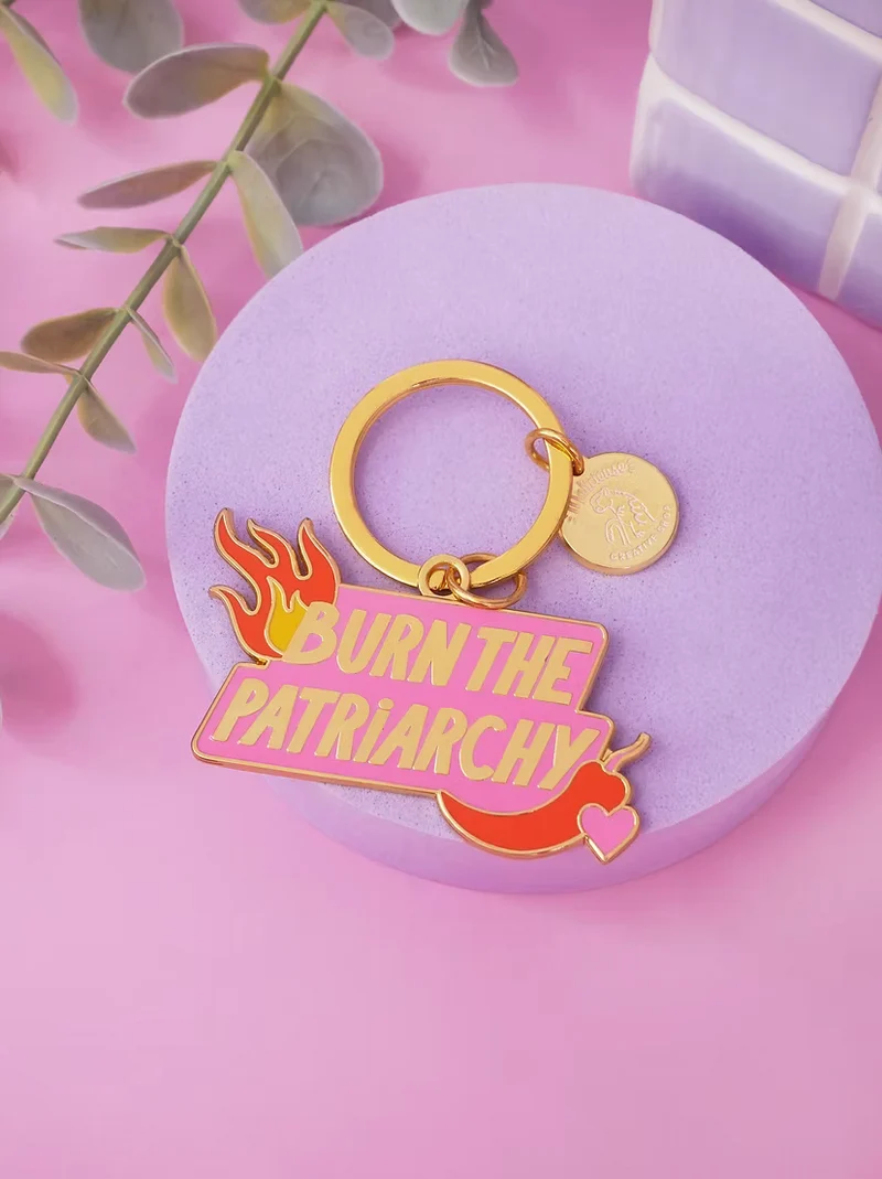 Porte-clé Burn the Patriarchy - Malicieuse