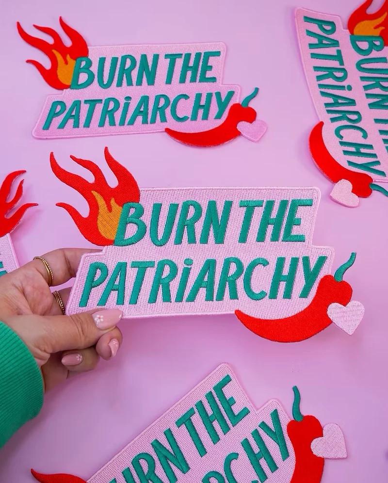 Patch XL Burn The Patriarchy - Malicieuse