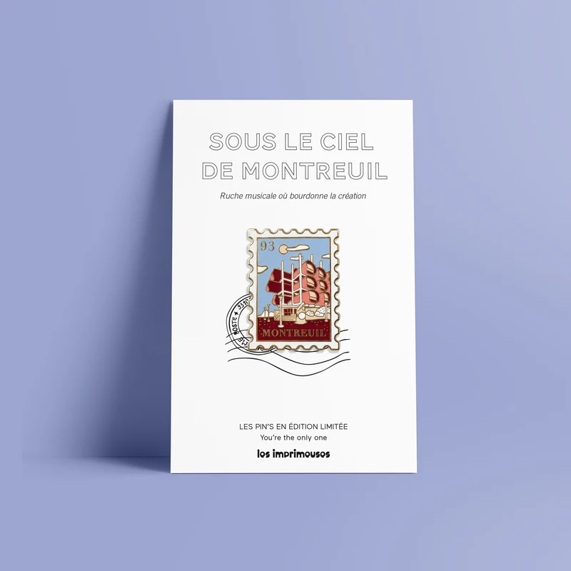 Pin's Timbre - Sous le soleil de Montreuil