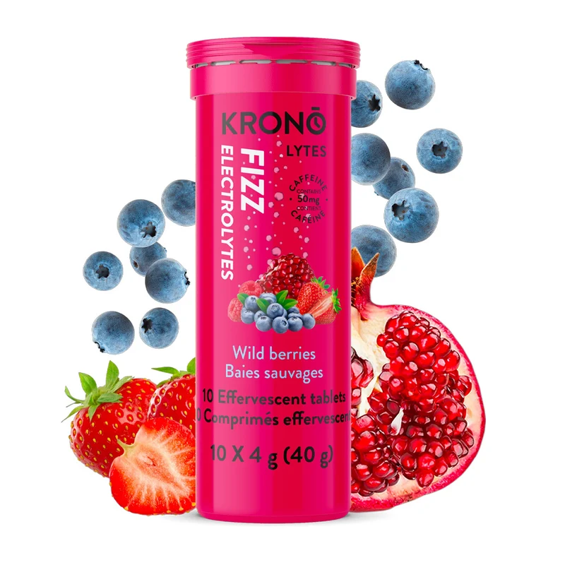 Pastilles d'hydratation Krono Fruits des champs (caféiné)