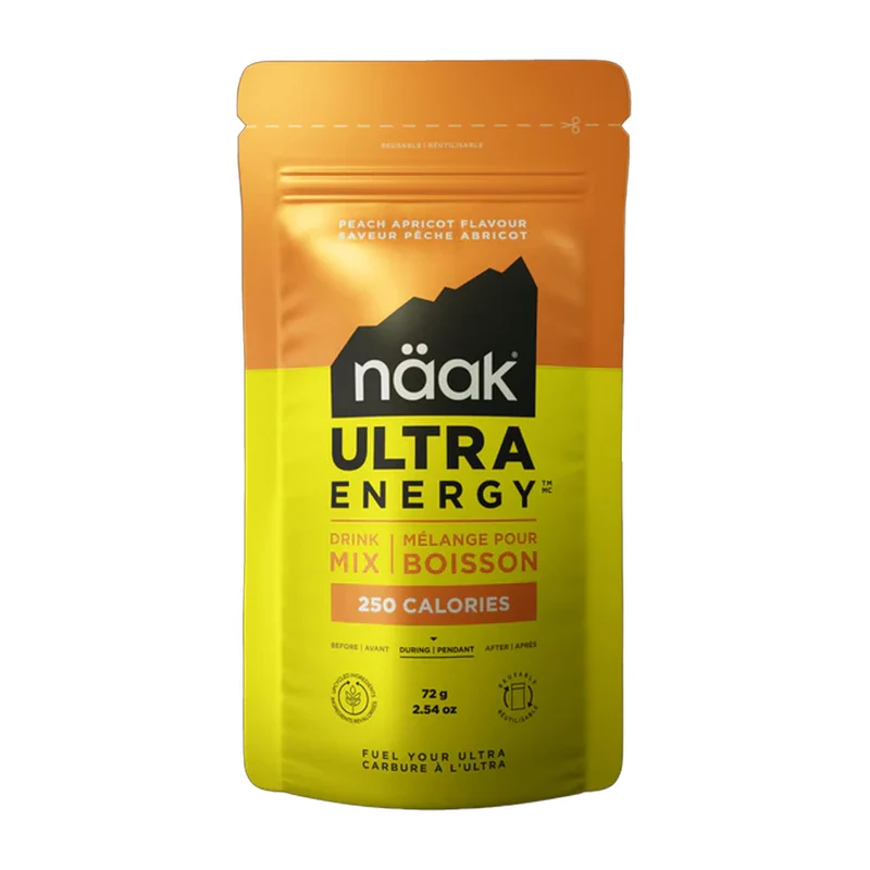 Mélange pour boisson sportive Näak Ultra Energy Pêche Abricot - 72g