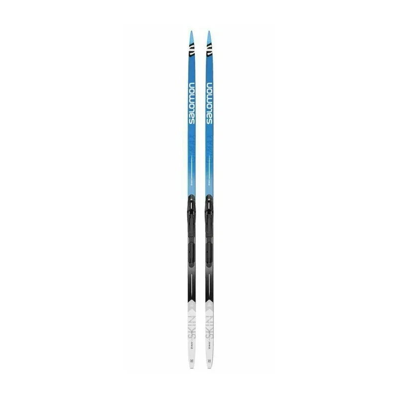 Skis de fond de classique Salomon S/Max eSKIN HARD avec fixations Shift-In