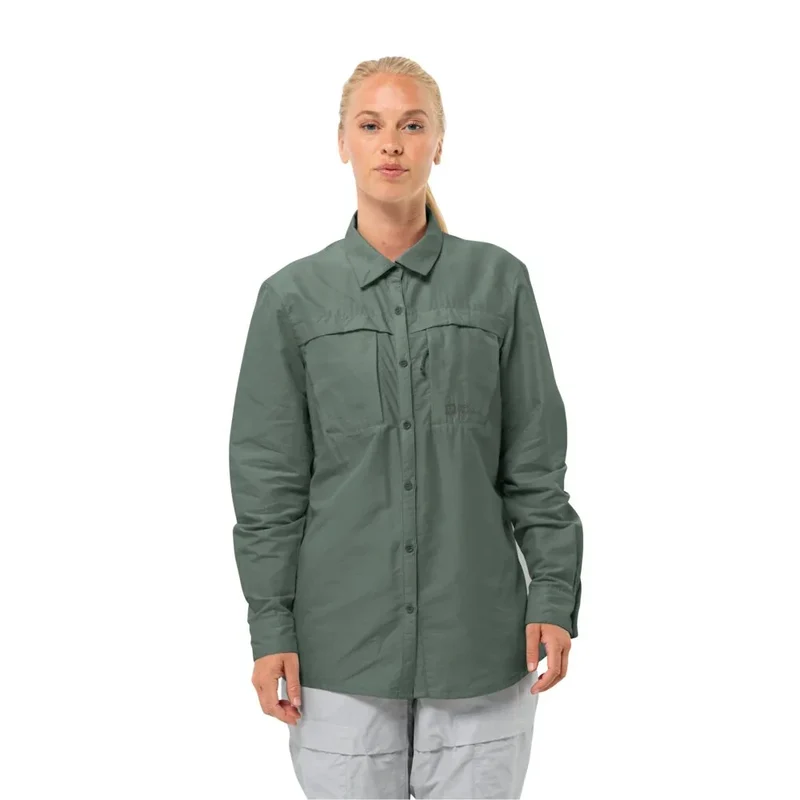 Chemise à manches longues Jack Wolfskin Barrier Mosquito Protection (femmes)