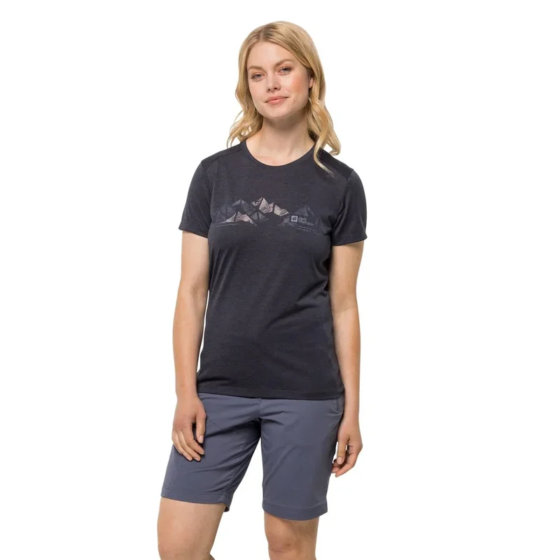T-shirt Jack Wolfskin Crosstrail Graphic (femmes)
