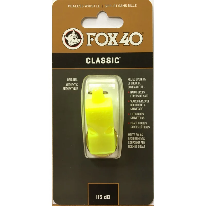 Sifflet Fox 40 Classic - Jaune fluorescent