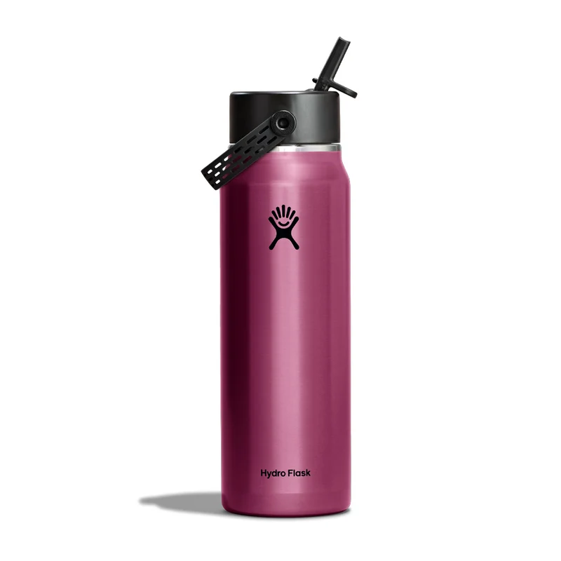 Bouteille isolée à goulot large Hydro Flask Lightweight avec Flex Straw Cap – 946 ml