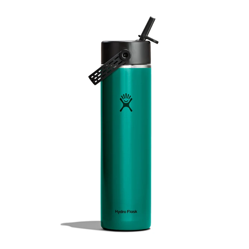 Bouteille isolée à goulot large Hydro Flask Lightweight Flex Straw Cap - 710 ml