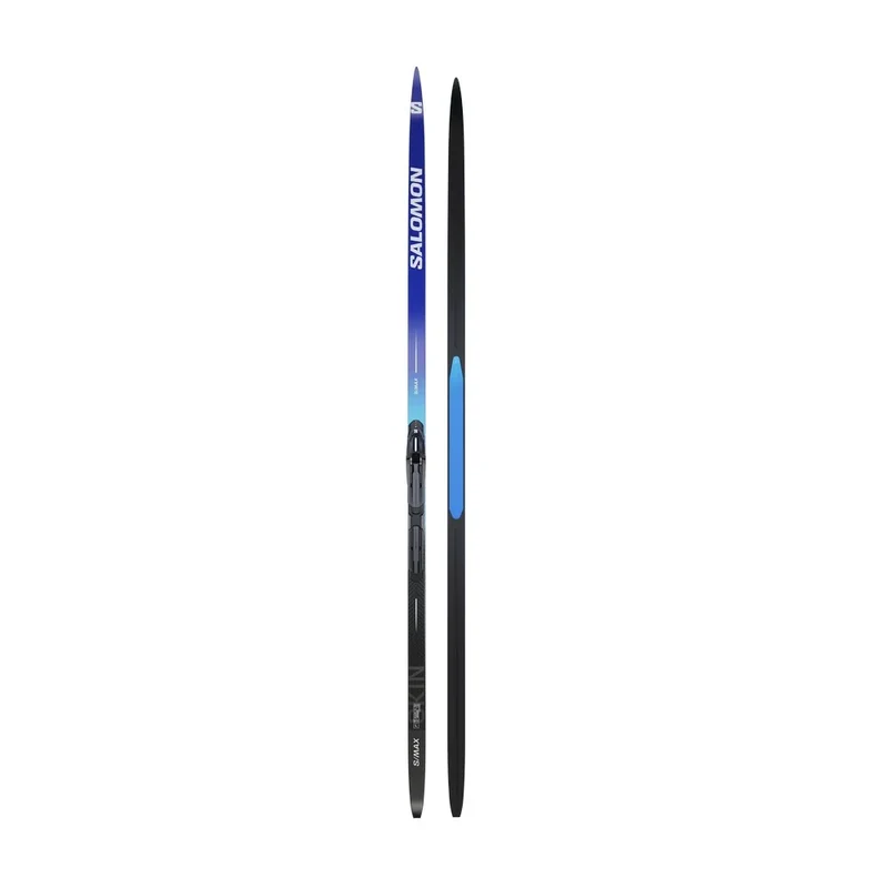 Skis de fond de classique Salomon S/Max eSKIN X-HARD + fixations Prolink Shift-In