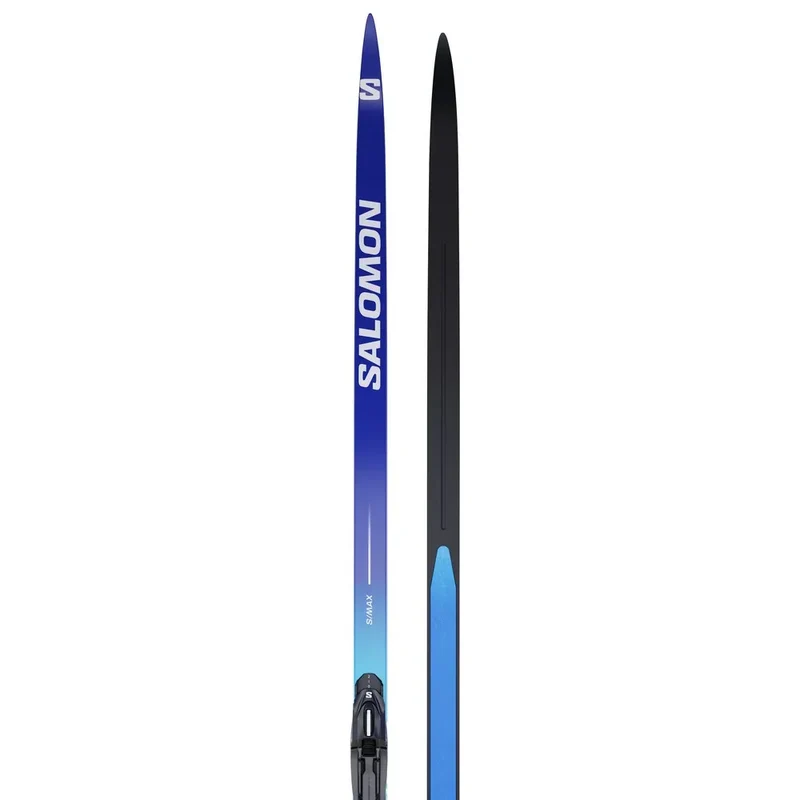 Skis de fond de classique Salomon S/Max eSKIN Medium avec fixations Prolink Shift In Bindings