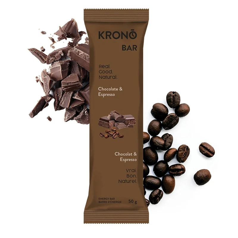 Barre énergétique Krono Chocolat et Epresso