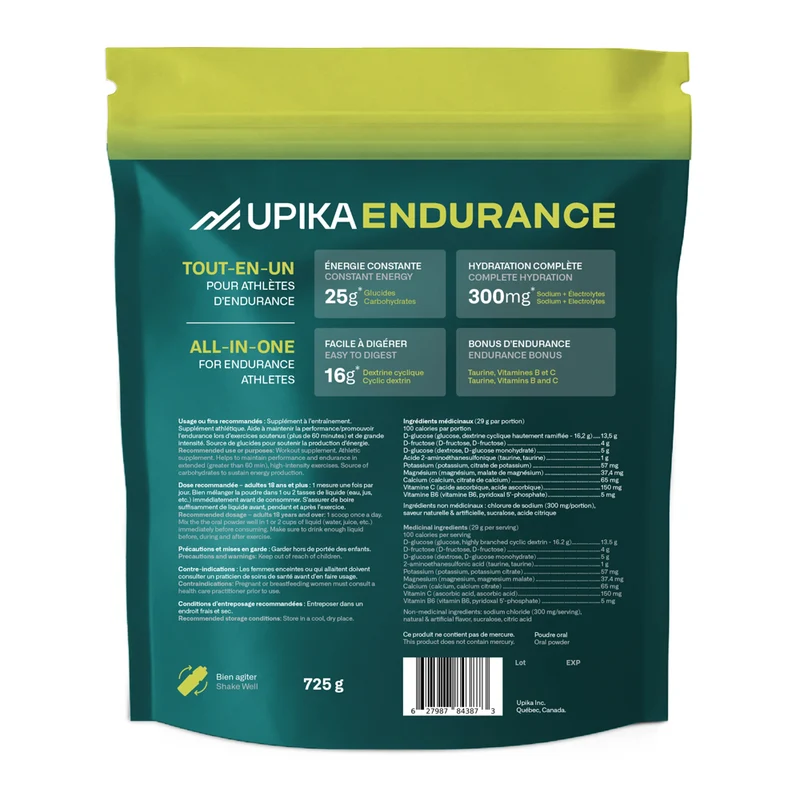 Mélange pour boisson sportive Upika Endurance – Punch aux fruits