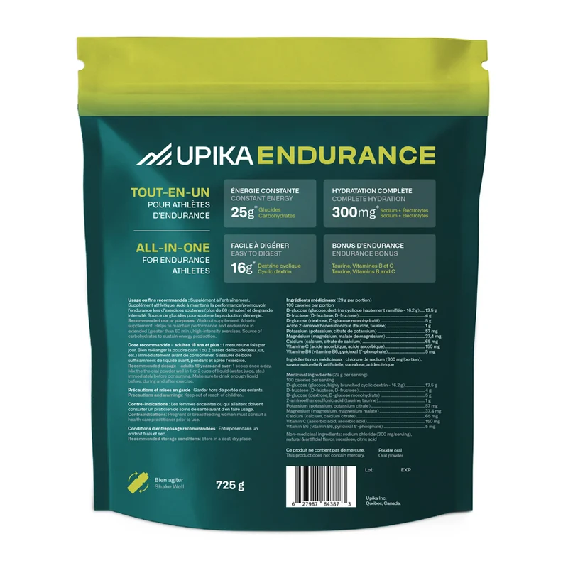 Mélange pour boisson sportive Upika Endurance – Framboise bleue