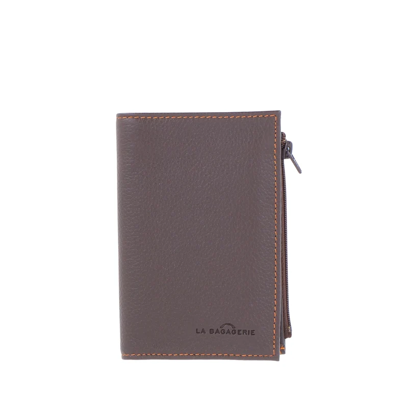 Portefeuille Compact - Marron