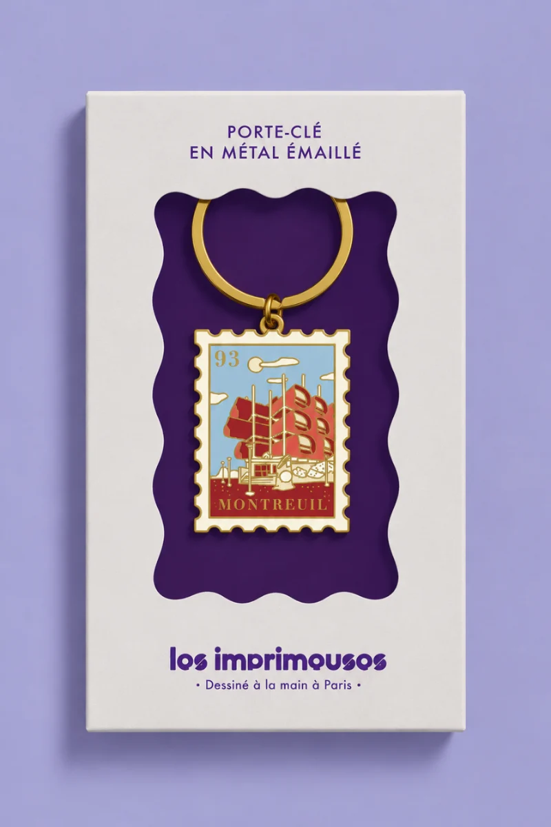 Porte-Clé - Timbre - Sous le soleil de Montreuil