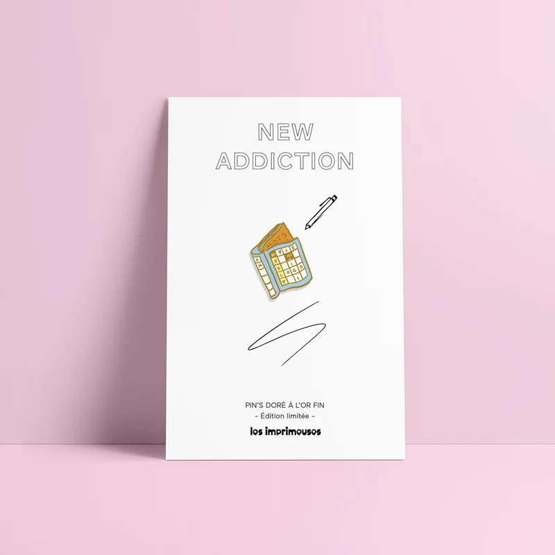 Pin's Mots Fléchés - New addiction