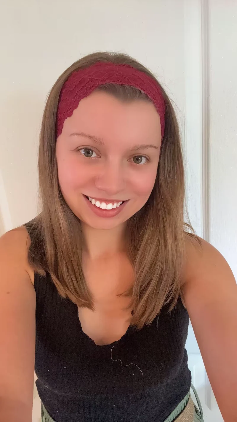 Bandeau cheveux en dentelle bordeaux femme
