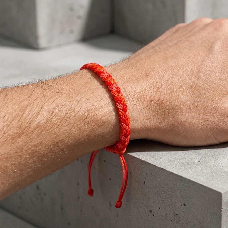 Bracelet Brésilien Homme, Tresse de Fil Ciré Réglable