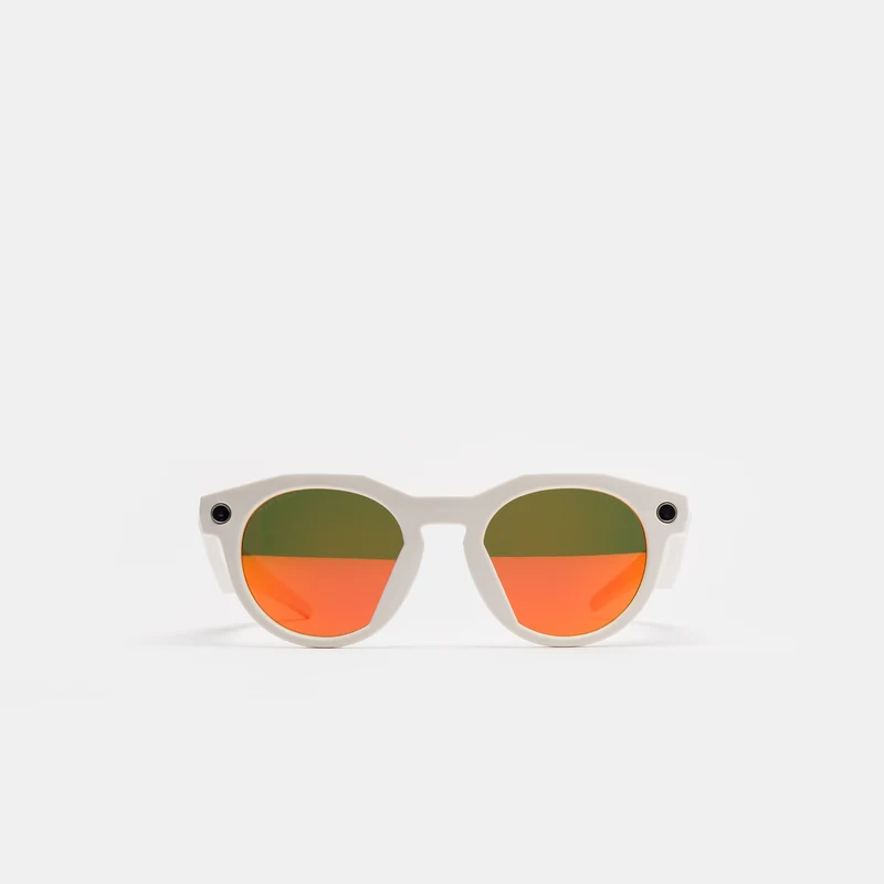 Meta HSTN Glasses in Warm Grey/Prizm Ruby Lens