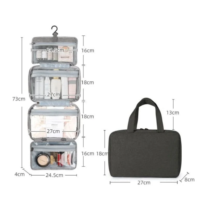 Organisateur Maquillage Compact | 4 Compartiments Rotatifs