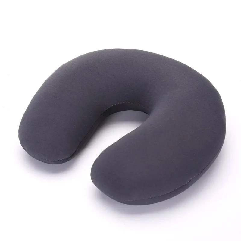Oreiller de Voyage Microbilles | Forme U Gris