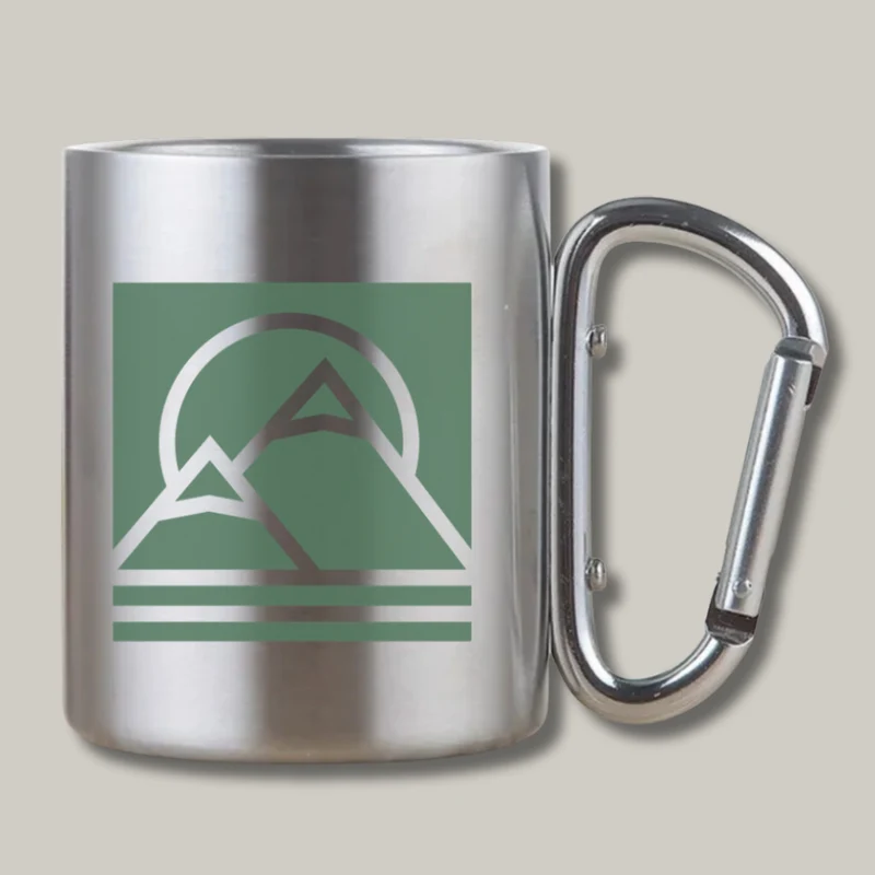 Mug Inox Léger Incassable | Mousqueton Pratique Randonnée