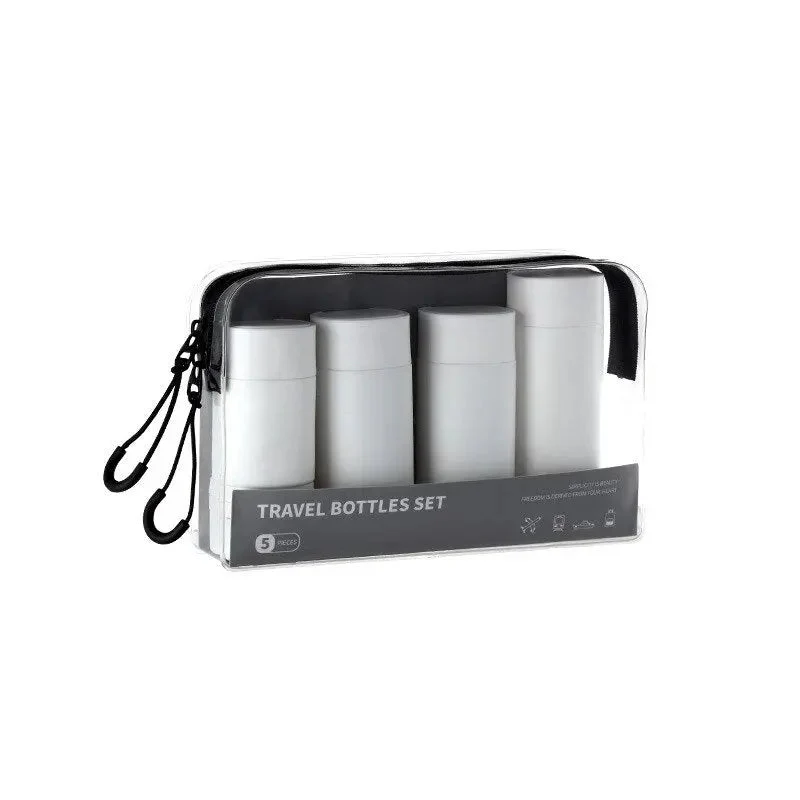 Kit de Voyage Liquides Avion | Flacons Réutilisables Transparents