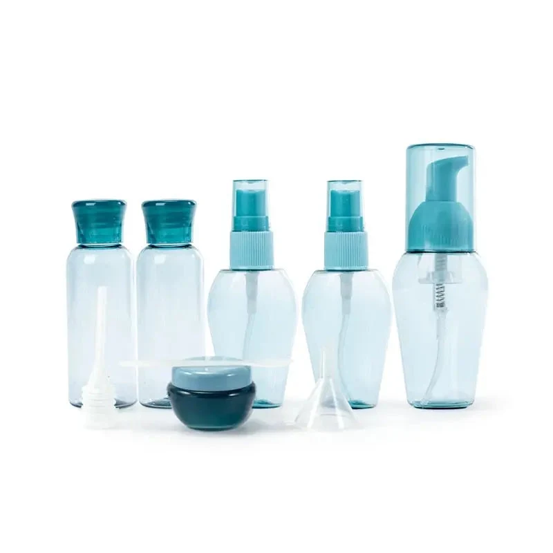 Kit de Voyage Avion Transparent | Flacons Réutilisables Cabine