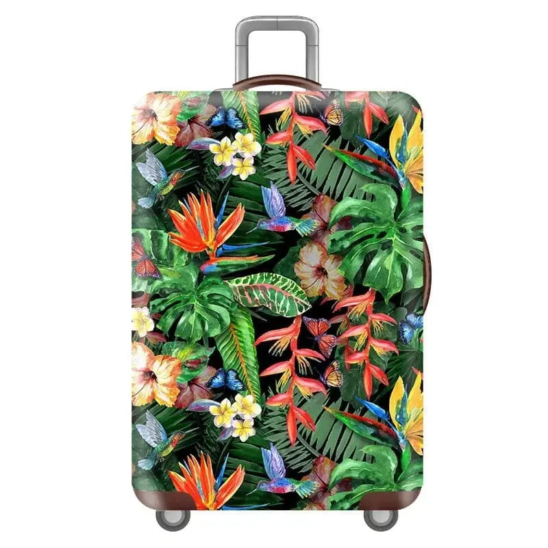 Housse Valise Tropicale | Protection Extensible Polyester