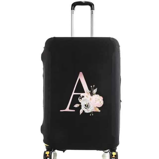 Housse Valise Personnalisée Fleurs Roses | Protection Bagage Réutilisable