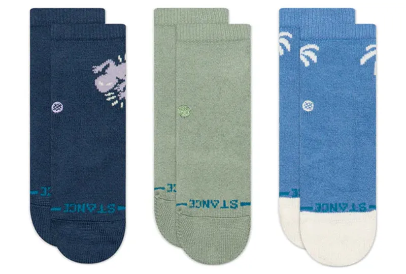 Lot de 3 chaussettes BYTD GECKO pour enfants de 2 à 4 ans