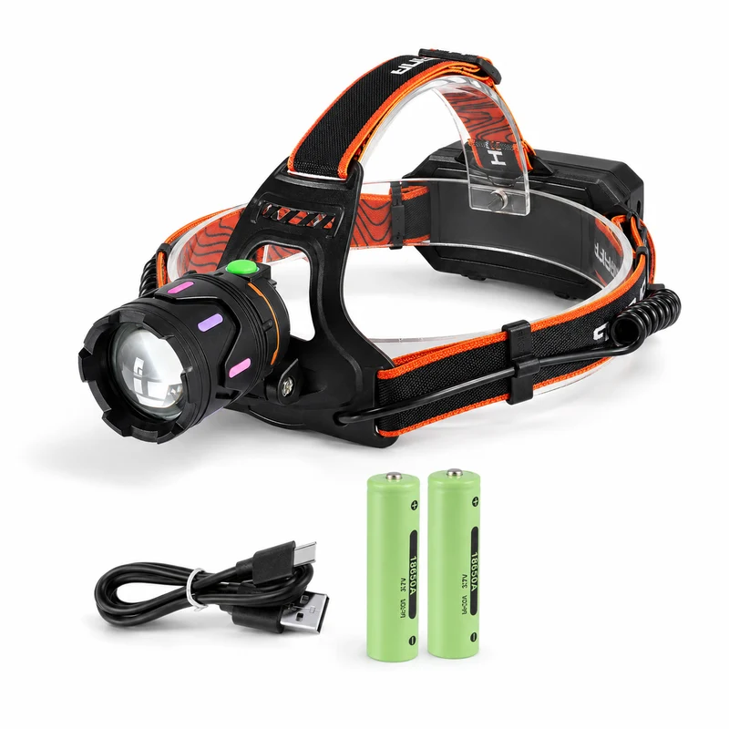 Lampe frontale LED ultra puissante randonnée