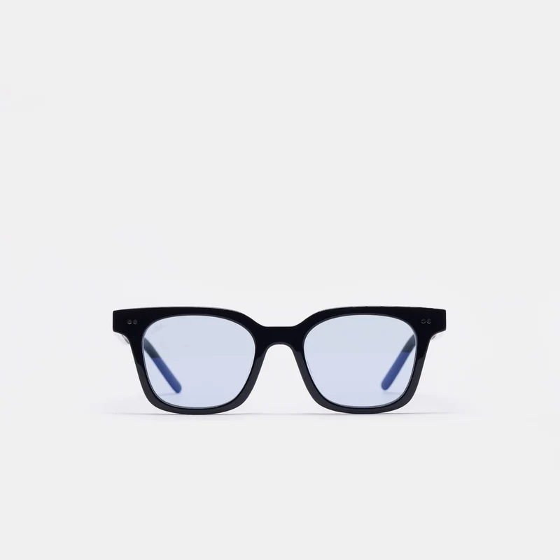 Hi-Fi Sunglasses in Black/Sky Blue