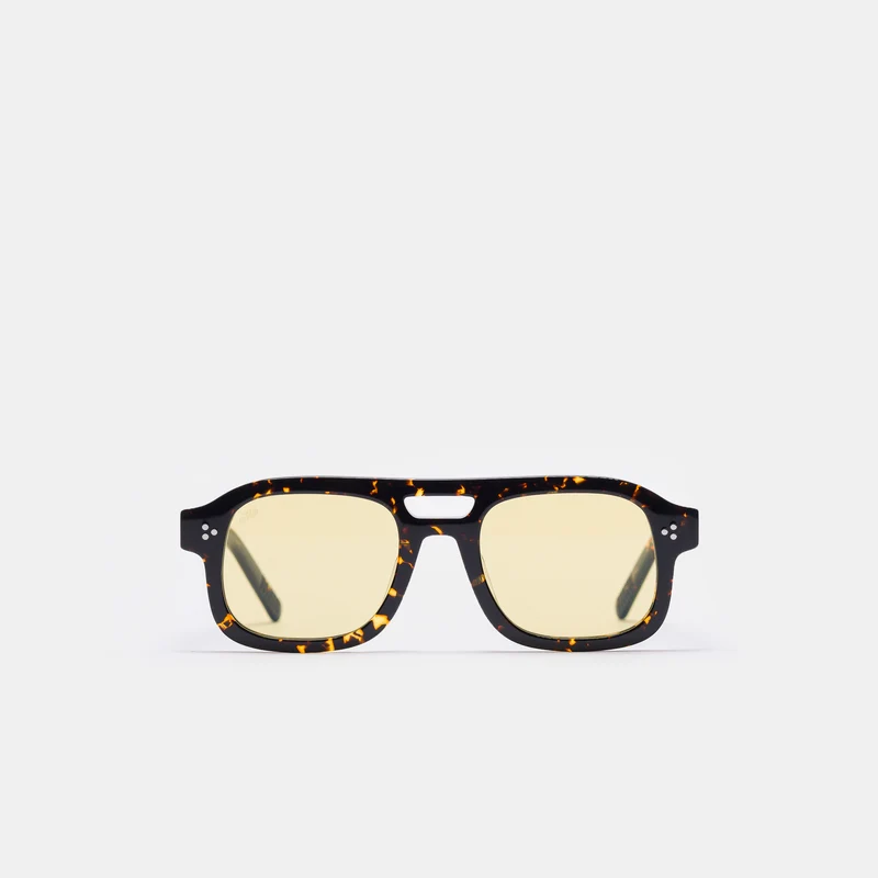 Dillinger Sunglasses in Tortoise/Yellow