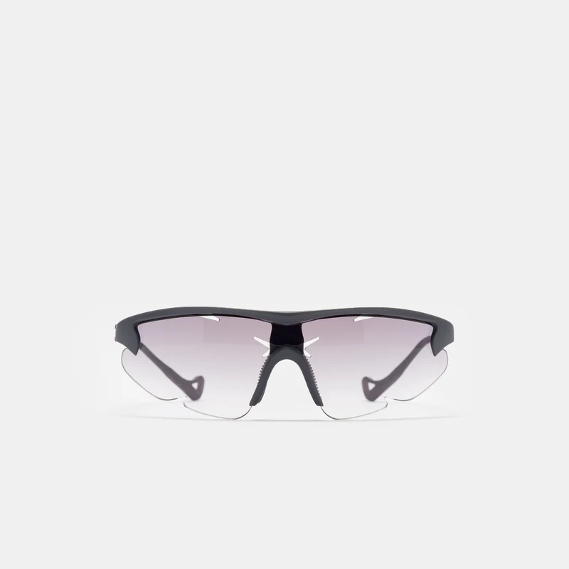 PAF Junya Racer Sunglasses in Off-Black/D+ Gray Gradient